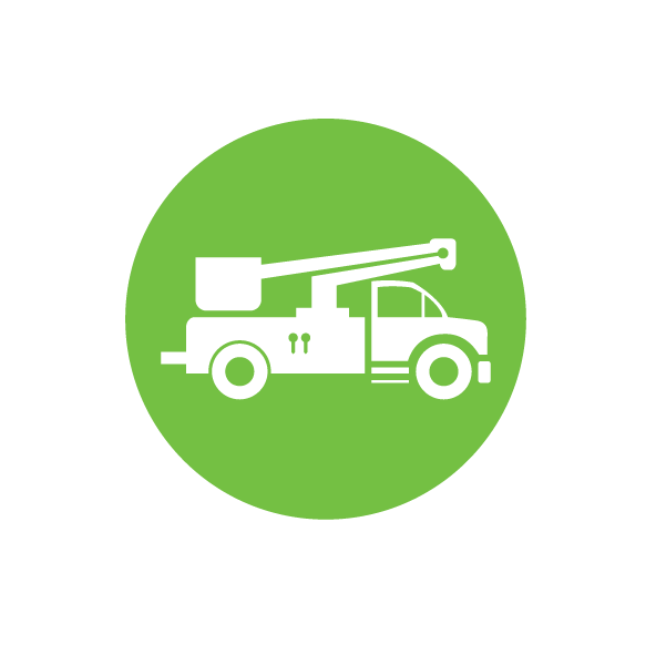 man-lift crane truck image